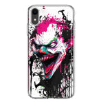 Apple iPhone XR Evil Joker Face Painting Graffiti Hybrid Protective Phone Case Cover