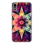 Apple iPhone XR Mandala Geometry Abstract Star Pattern Hybrid Protective Phone Case Cover