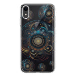 Apple iPhone XR Mandala Geometry Abstract Multiverse Pattern Hybrid Protective Phone Case Cover