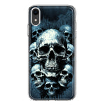 Apple iPhone XR Graveyard Death Dream Skulls Double Layer Phone Case Cover