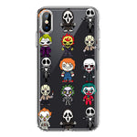 Apple iPhone Xs Max Cute Classic Halloween Spooky Cartoon Characters Hybrid Protective Phone Case Cover