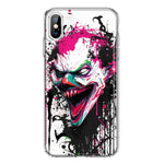 Apple iPhone Xs Max Evil Joker Face Painting Graffiti Hybrid Protective Phone Case Cover