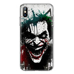 Apple iPhone Xs Max Laughing Joker Painting Graffiti Hybrid Protective Phone Case Cover