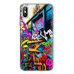 Apple iPhone XS Urban Graffiti Street Art Painting Hybrid Protective Phone Case Cover
