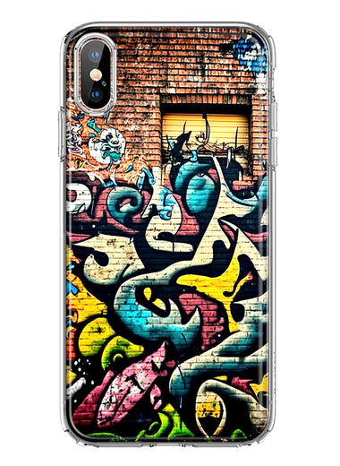 Apple iPhone Xs Max Urban Graffiti Wall Art Painting Hybrid Protective Phone Case Cover