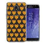 Samsung Galaxy J3 Express/Prime 3/Amp Prime 3 Pizza Hearts Polka dots Design Double Layer Phone Case Cover