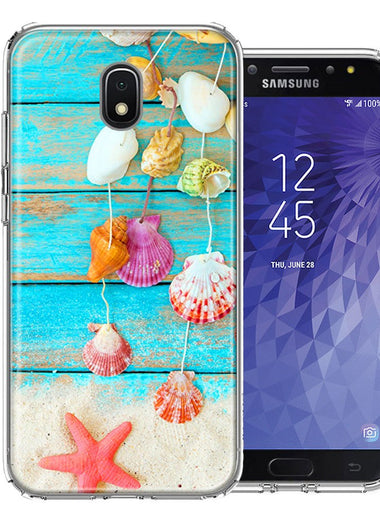 Samsung J7 2018/J737/J7 Refine/J7 Star Seashell Wind chimes Design Double Layer Phone Case Cover