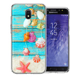 Samsung J3 2018/J337/AMP Prime 3/J3 Achieve Seashell Wind chimes Design Double Layer Phone Case Cover