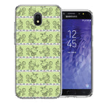 Samsung J3 2018/J337/AMP Prime 3/J3 Achieve Wonderland Hatter Rabbit Design Double Layer Phone Case Cover