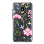 Samsung Galaxy J7 J737 Spring Pastel Wild Flowers Summer Classy Elegant Beautiful Hybrid Protective Phone Case Cover