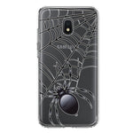 Samsung Galaxy J7 J737 Creepy Black Spider Web Halloween Horror Spooky Hybrid Protective Phone Case Cover