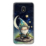 Samsung Galaxy J3 J337 Stars Moon Starry Night Space Gnome Hybrid Protective Phone Case Cover