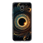 Samsung Galaxy J3 J337 Mandala Geometry Abstract Eclipse Pattern Hybrid Protective Phone Case Cover