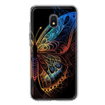 Samsung Galaxy J7 J737 Mandala Geometry Abstract Butterfly Pattern Hybrid Protective Phone Case Cover