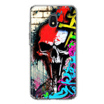 Samsung Galaxy J3 J337 Skull Face Graffiti Painting Art Hybrid Protective Phone Case Cover