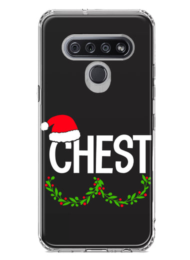 LG Stylo 6 Christmas Funny Ornaments Couples Chest Nuts Hybrid Protective Phone Case Cover