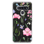 LG Stylo 6 Spring Pastel Wild Flowers Summer Classy Elegant Beautiful Hybrid Protective Phone Case Cover