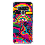 LG K51 Psychedelic Trippy Hippie Night Walk Hybrid Protective Phone Case Cover