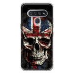 LG Stylo 6 British UK Flag Skull Hybrid Protective Phone Case Cover