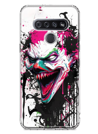 LG Stylo 6 Evil Joker Face Painting Graffiti Hybrid Protective Phone Case Cover