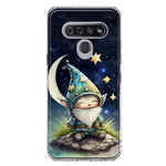 LG Stylo 6 Stars Moon Starry Night Space Gnome Hybrid Protective Phone Case Cover
