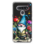 LG Stylo 6 Gnome Red Purple Blue Roses Garden Hybrid Protective Phone Case Cover