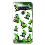 LG K51 Gnomes Shamrock Lucky Green Clover St. Patrick Hybrid Protective Phone Case Cover