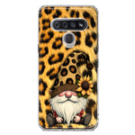 LG K51 Gnome Sunflower Leopard Hybrid Protective Phone Case Cover