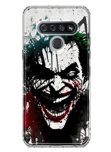 LG Stylo 6 Laughing Joker Painting Graffiti Hybrid Protective Phone Case Cover