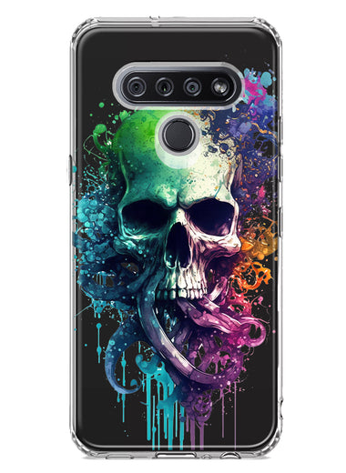 LG Stylo 6 Fantasy Octopus Tentacles Skull Hybrid Protective Phone Case Cover