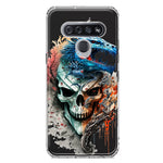 LG K51 Fantasy Blue Dragon Dream Skull Double Layer Phone Case Cover