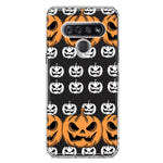 LG K51 Halloween Spooky Horror Scary Jack O Lantern Pumpkins Hybrid Protective Phone Case Cover