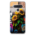 LG K51 Sunflowers Graffiti Painting Art Hybrid Protective Phone Case Cover