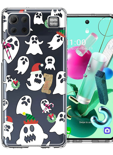 LG K92 Halloween Christmas Ghost Design Double Layer Phone Case Cover