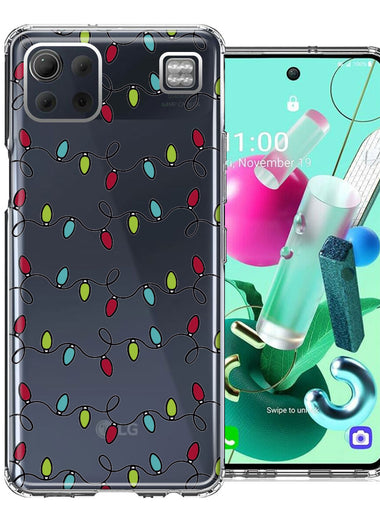 LG K92 Vintage Christmas Lights Design Double Layer Phone Case Cover
