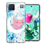 LG K92 Pink Axolotl Moon Mable Design Double Layer Phone Case Cover