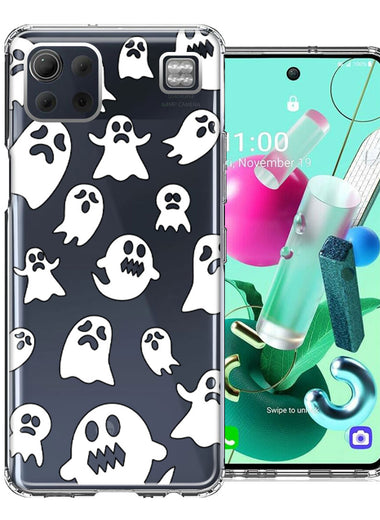 LG K92 Halloween Spooky Ghost Design Double Layer Phone Case Cover