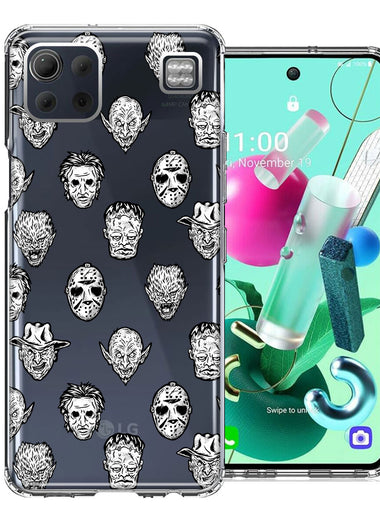LG K92 Halloween Horror Villans Design Double Layer Phone Case Cover