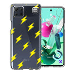 LG K92 Electric Lightning Bolts Design Double Layer Phone Case Cover