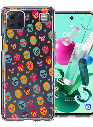 LG K92 Lucha Libre Masks Design Double Layer Phone Case Cover