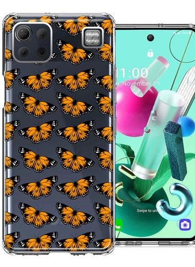 LG K92 Monarch Butterflies Design Double Layer Phone Case Cover