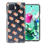 LG K92 Polka Dot Peaches Design Double Layer Phone Case Cover