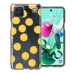 LG K92 Tropical Pineapples Polkadots Design Double Layer Phone Case Cover