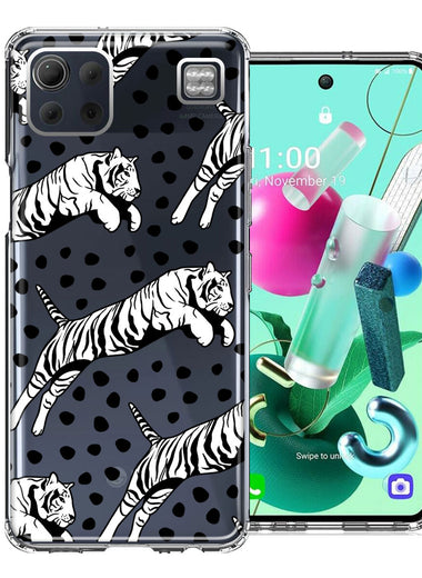 LG K92 Tiger Polkadots Design Double Layer Phone Case Cover