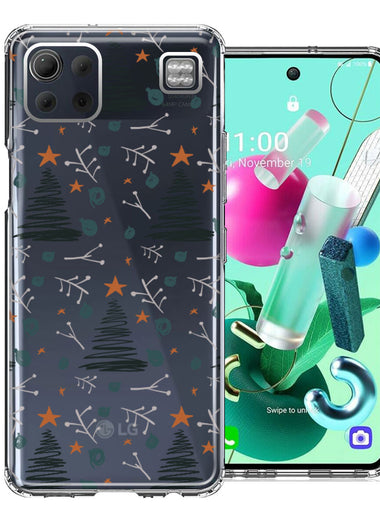 LG K92 Holiday Christmas Trees Design Double Layer Phone Case Cover