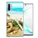 Samsung Galaxy Note 10 Plus Beach Message Bottle Design Double Layer Phone Case Cover