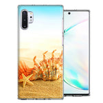 Samsung Galaxy Note 10 Plus Beach Shell Design Double Layer Phone Case Cover