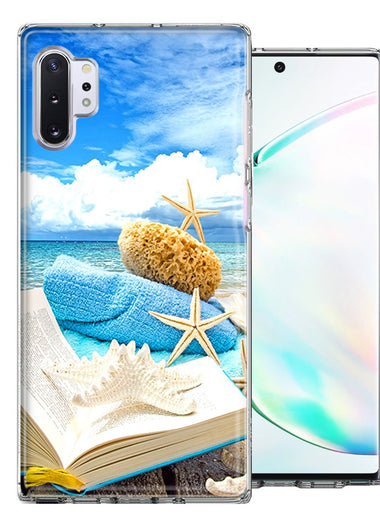 Samsung Galaxy Note 10 Plus Beach Reading Design Double Layer Phone Case Cover
