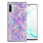 Samsung Galaxy Note 10 Plus Paint Swirl Design Double Layer Phone Case Cover