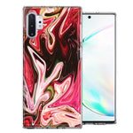Samsung Galaxy Note 10 Pink Abstract Design Double Layer Phone Case Cover